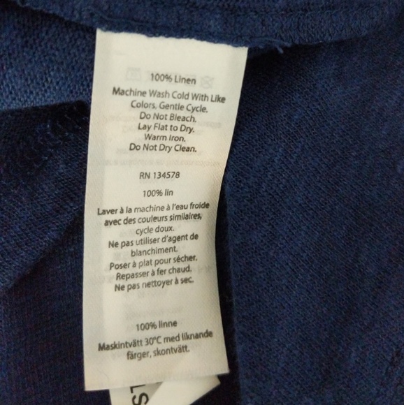 Vineyard Vines Linen Ruffle Tie Back Top NWT Sz M - Picture 7 of 7